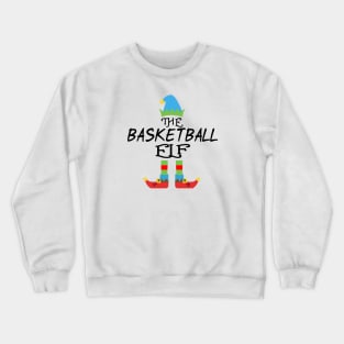 The Basketball Elf Matching Family Group Christmas Party SANTA Crewneck Sweatshirt